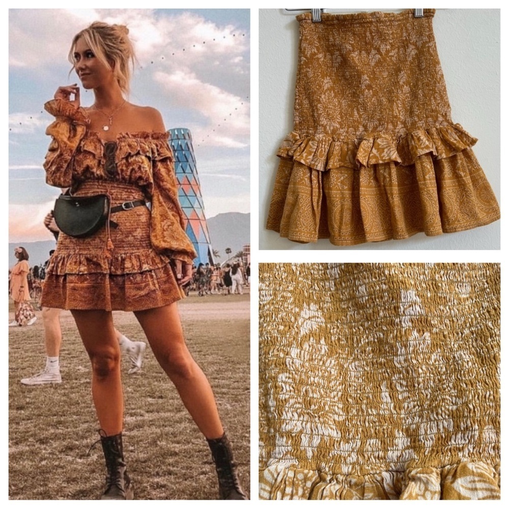 Spell & The Gypsy collective lioness ruched floral skirt 37447